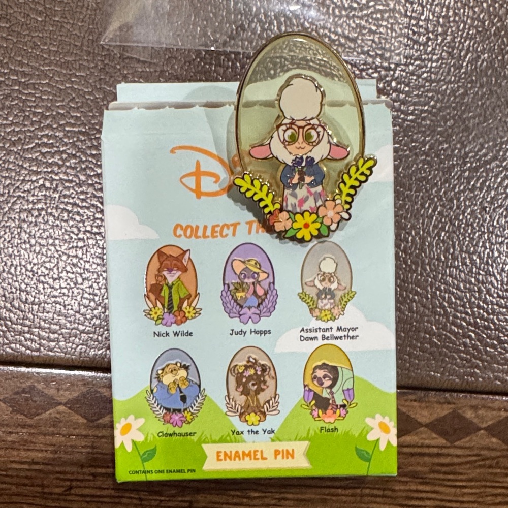 Disney Dawn Bellwether Enamel Pin - Pink, Cream, Green, Yellow